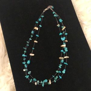 Turquoise stone necklace